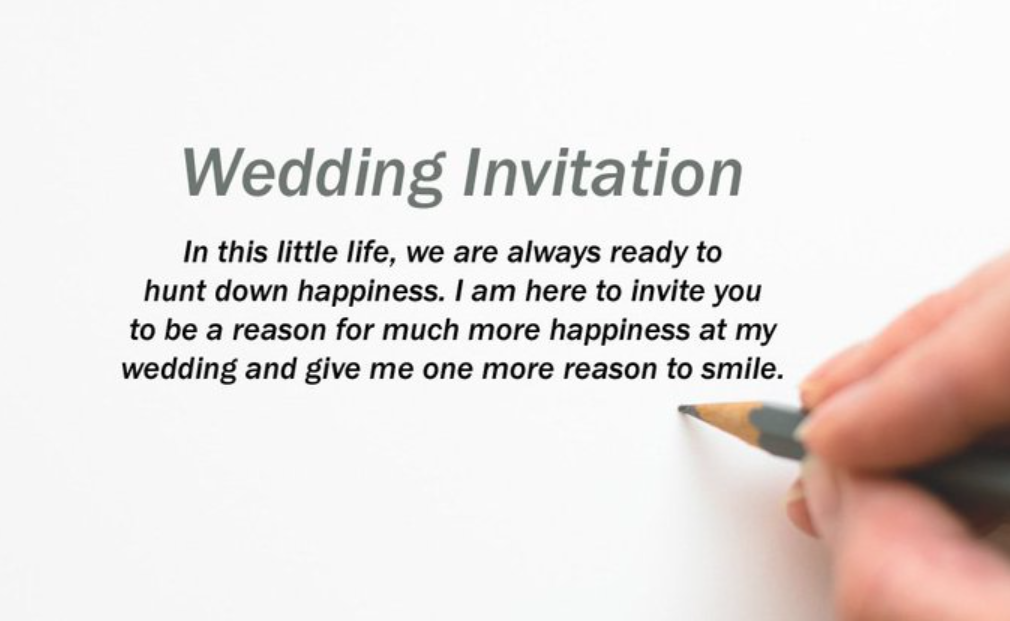 text messages for wedding invitations
